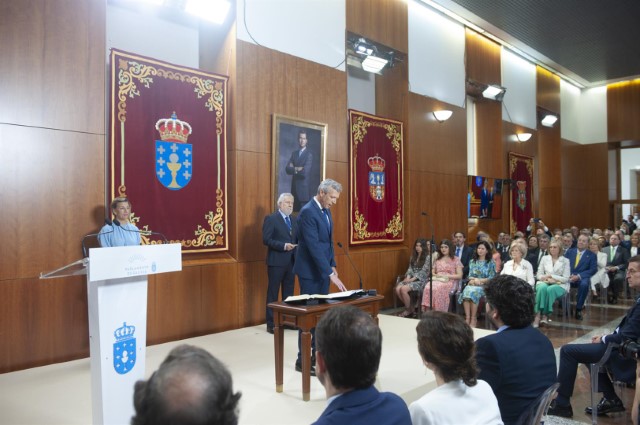 Alfonso Rueda Valenzuela tomou posesión como presidente da Xunta no Parlamento de Galicia